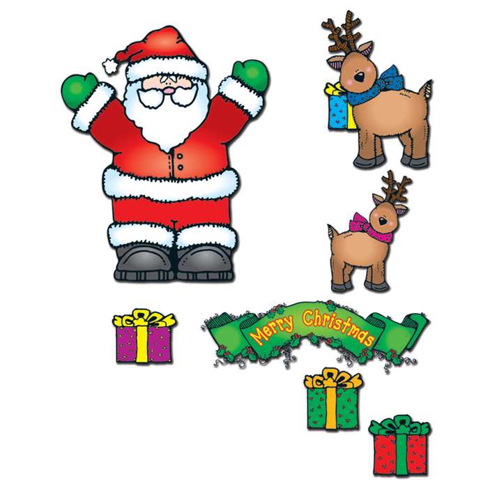 Santa 'N Reindeer Bulletin Board Set By Carson Dellosa