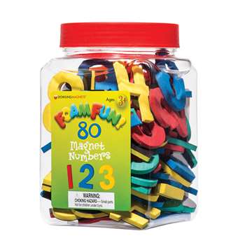 80 Foam Fun Magnet Numbers (3 Ea), DO-732101BN