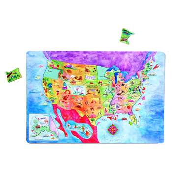 Geopuzzle Magnetic Usa Map By Dowling Magnets