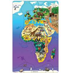 Wildlife Map Puzzle Eurasia Africa, DO-734110