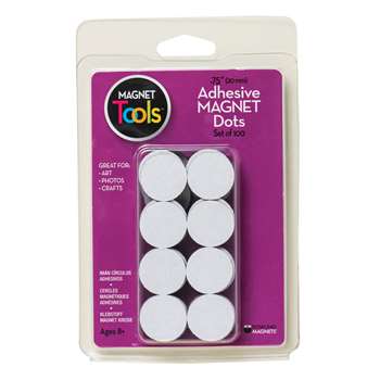 100 3/4 Dia Magnet Dots With Adhesive By Dowling Magnets