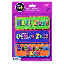 Magnetic Hall Pass Set 3 Pieces By Dowling Magnets