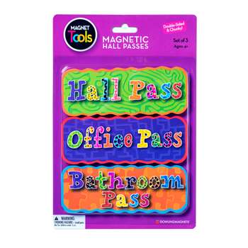 Magnetic Hall Pass Set 3 Per Pack (2 Pk), DO-735204BN