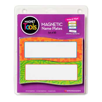 Magnetic Name Plates 20 Per Pack (2 Pk), DO-735205BN