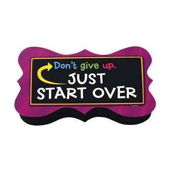 Magnetic Whiteboard Eraser-Start Over Quote