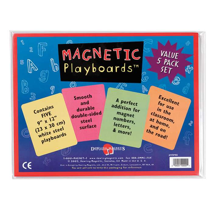 Magnetic Playboards - 5-Pack By Dowling Magnets