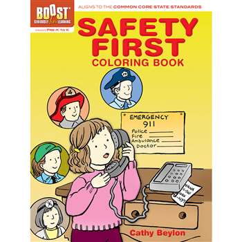 Shop Boost Safety First Coloring Book Gr Pk-K - Dp-494047 By Dover Publications