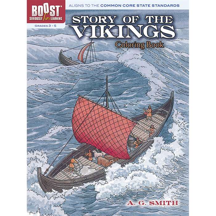 Shop Boost Story Of The Vikings Coloring Book - Dp-49439X By Dover Publications