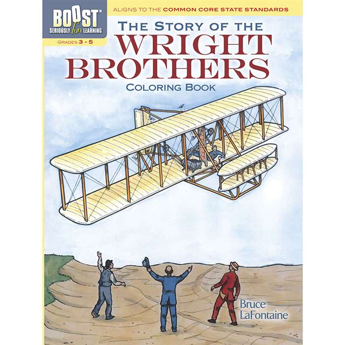 Shop Boost The Story Of The Wright Brothers Coloring Book - Dp-494403 By Dover Publications