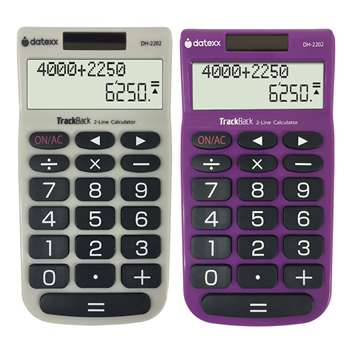 2Line Trackback Handheld Calculator, DTXDH2202