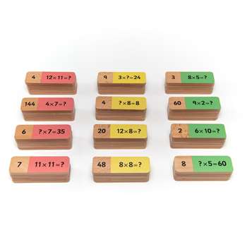 Wooden Multiplication Dominoes, EA-353