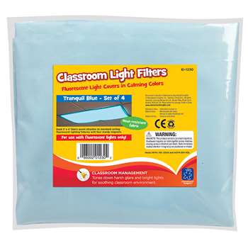Classroom Mood Filters 4/Set Tranquil Blue By Educational Insights