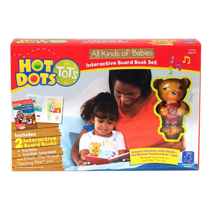 Hot Dots Tots All Kinds Of Babies Interactive Boar, EI-2336