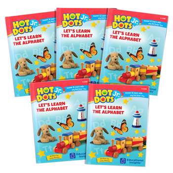 Hot Dots Jr Alphabet Set Of 5 Books Lets Learn, EI-2395B