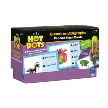 Hot Dots Phonics Program Set 4 Blends & Digraphs By Educational Insights