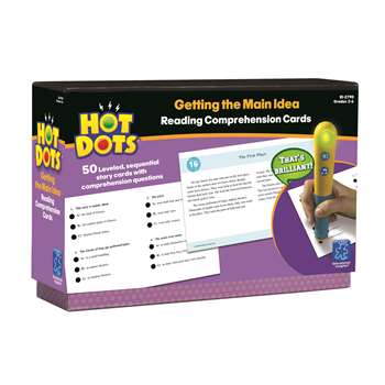 Hot Dots Reading Comprehension Kits Set 1 Getting The Main Idea By Educational Insights