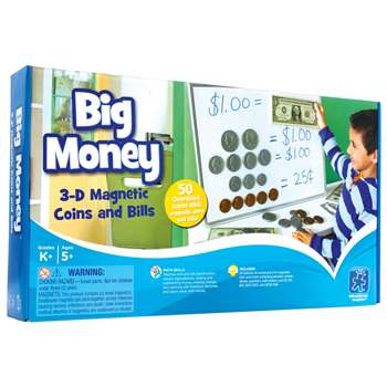 Big Money Magnetic Coins And Bills By Educational Insights