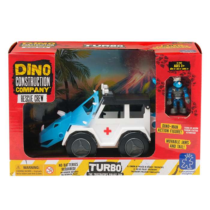 Dino Construction Co Rescue Crew Turbo The Tricera, EI-4162