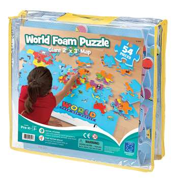 World Foam Map Puzzle By Educational Insights