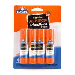 Elmers 4Pk School Glue Sticks All Purpose Washable, ELME542