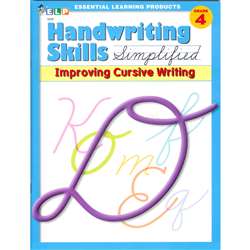 Handwriting Skills Simplified Improving Cursive By Essential Learning Products