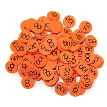 Place Value Disks 100 Hundreds Disks By Essential Learning Products