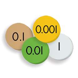 4-Value Decimals To Whole Number Place Value Discs, ELP626635