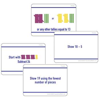 Math Hands On Tally Marks Card Gr 2 Set, ELP626681