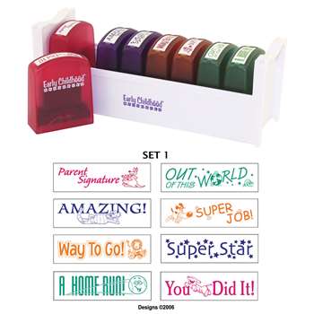 Self-Inking Teacher Stamps Set 1 By Early Learning Resources