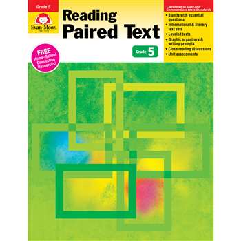 Shop Gr 5 Reading Paired Text Lessons For Common Core Mastery - Emc1375 By Evan-Moor