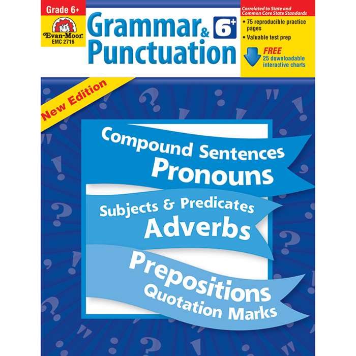 Grammar & Punctuation Grade 6 By Evan-Moor