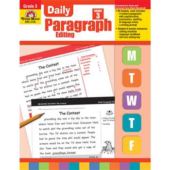 Daily Paragraph Editing Grade 3 By Evan-Moor