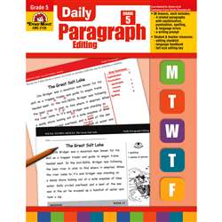 Daily Paragraph Editing Grade 5 By Evan-Moor