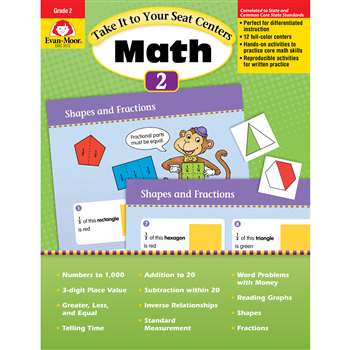Take It To Your Seat Gr 2 Math Centers By Evan-Moor