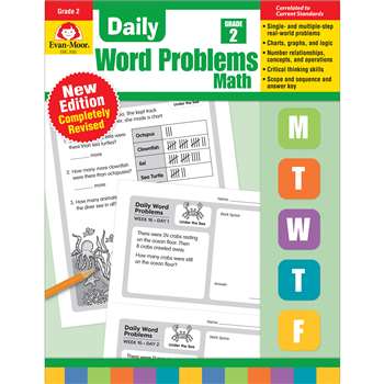 Daily Word Problems Math Grade 2, EMC3092