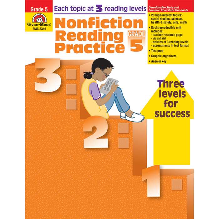 Nonfiction Reading Practice Gr 5 By Evan-Moor