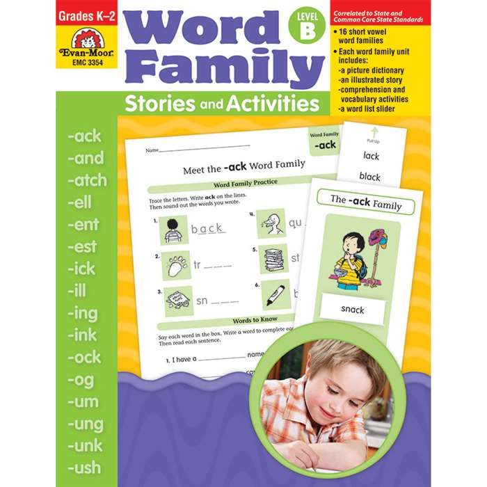 Book Word Family Level B Stories & Activities By Evan-Moor