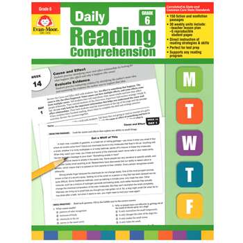 Daily Reading Comprehension Gr 6 By Evan-Moor