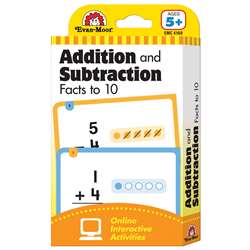 Flashcard Set Addition And Subtraction Fact To 10 By Evan-Moor