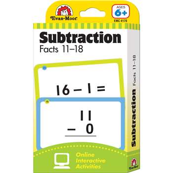 Flashcard Set Subtraction Facts 11 To 18 By Evan-Moor