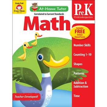 Home Tutor Math Pre K Counting 1-20, EMC4173