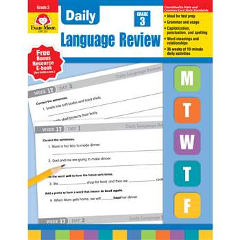 Daily Language Review Grade 3 By Evan-Moor