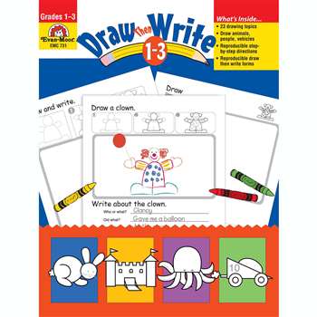 Draw Then Write Grade 1-3 By Evan-Moor