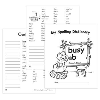 My Spelling Dictionary By Edupress