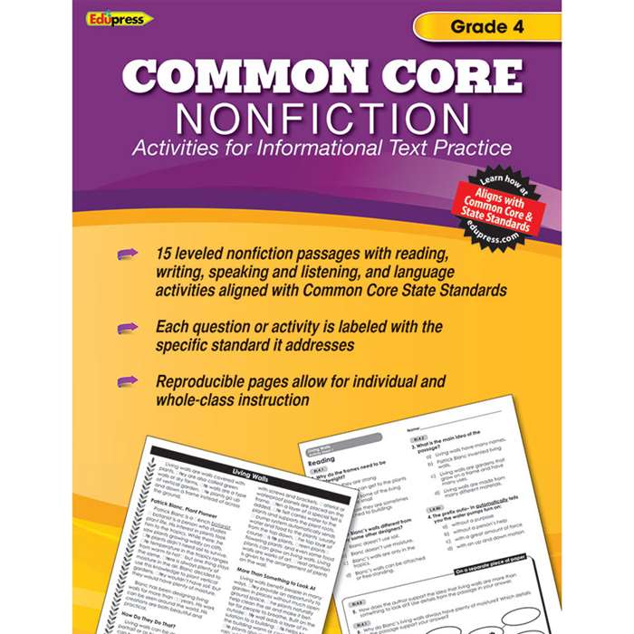 Shop Common Core Nonfiction Book Gr 4 - Ep-2353 By Edupress