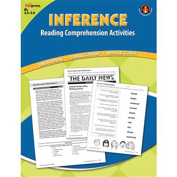 Inference Comprehension Book Blue Level By Edupress
