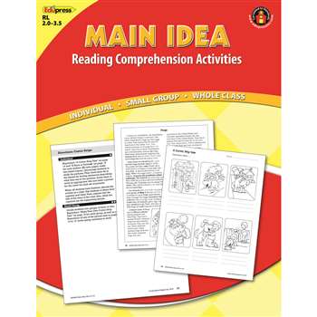 Main Idea Comprehension Book Red Level By Edupress