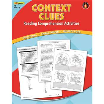 Context Clues Comprehension Book Red Level By Edupress