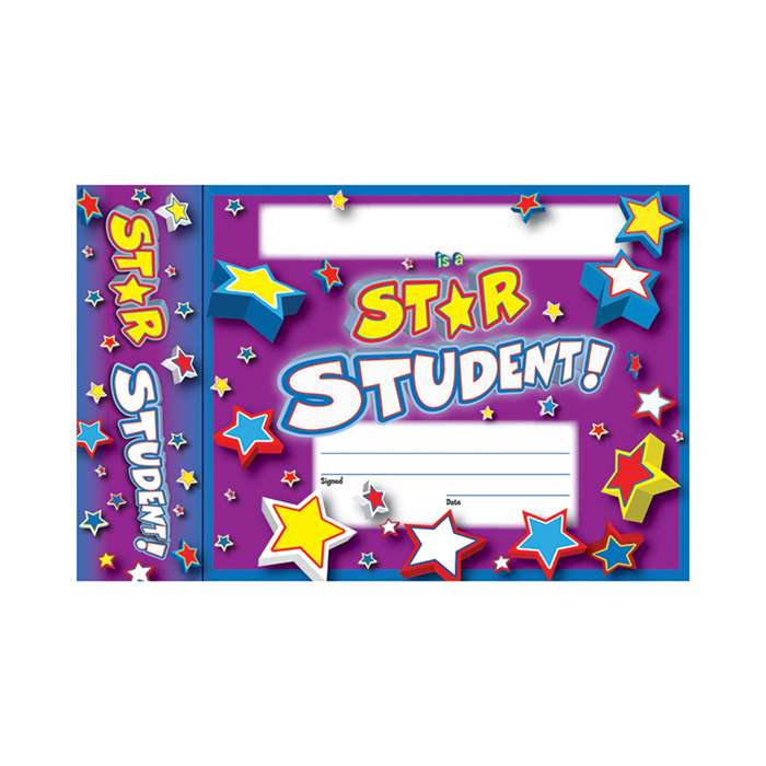 Star Student Bookmark Award By Edupress