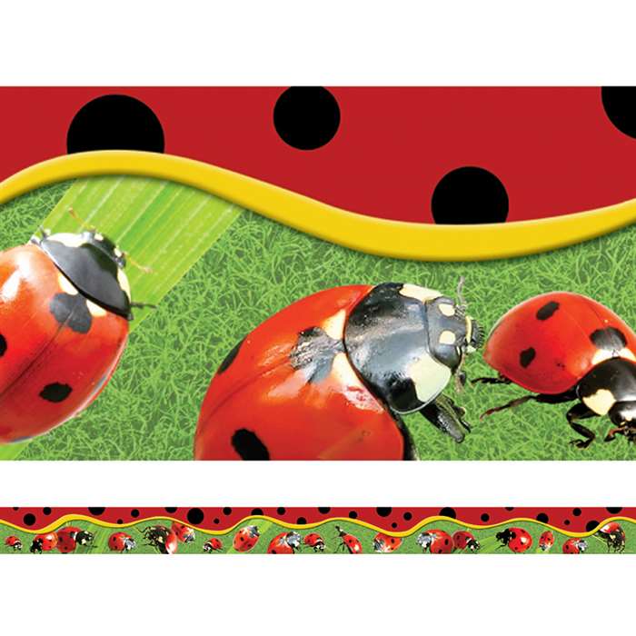 Ladybugs Layered Border By Edupress